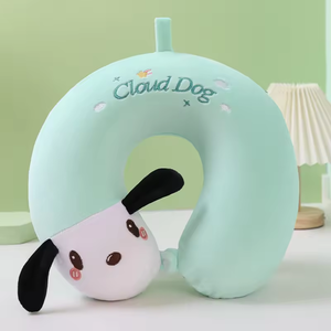Wholesale Cartoon U Shaped Travel Neck Pillow Soft Plush Animal <b>Cushion</b> Factory Supply Custom Design for Kids Gift - Product Image 6