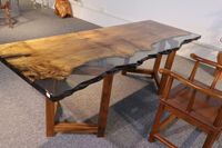 Designs personnalisables Table basse en résine époxy Dessus de table en résine époxy pour usage quotidien