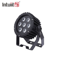 Équipement DJ : Projecteur LED RGBW 7x8W avec contrôle DMX512 et angle de faisceau de 28° pour l'éclairage d'événements et de fêtes