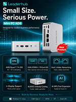 Mini PC AMD Ryzen 7, Computadora de Escritorio para Trabajo de Oficina con IA, Windows 11, Almacenamiento SSD, Tarjeta Gráfica Dedicada, Doble 2.5G DDR5, Compatible con WiFi 6