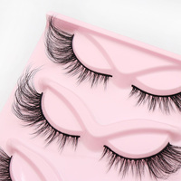 Faux cils 3D 4D réutilisables Faxu cils de vison boîte de cils personnalisée emballage 15-20mm 25mm vendeur de cils végétaliens