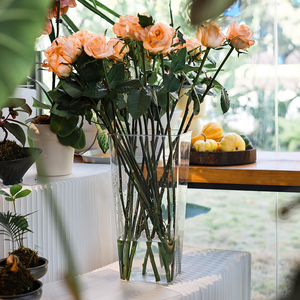 Clear PET Acrylic <strong>Flower</strong> Display Bucket Durable Lightweight <strong>Vase</strong> <strong>for</strong> Home Garden Florist Party Decor - Product Image 2