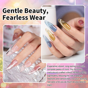 BOZLIN NOUVEAUTÉ Vernis à ongles gel œil de chat 3μm sans HEMA sans TPO, gel <span class=keywords><strong>UV</strong></span> œil de chat, prix d'usine, vernis à ongles gel magnétique œil de chat - Product Image 3