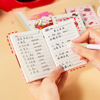 Mini-carnet A7 Cherry Animal avec couverture en PP, impression UV, format de poche, adorable carnet de poche pour les notes en déplacement