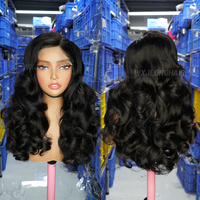 300 densité 5*5 dentelle fermeture perruque vierge cheveux humains plein d'entrain brut vietnamien Original cheveux humains vendeur Transparent dentelle frontale perruque