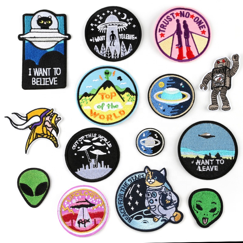 В наличии вышитые тканевые наклейки для багажа этикетки для одежды вышитые патчи