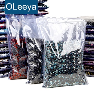 OLeeya Vente en gros Strass en verre thermocollants Crystal AB Better DMC pour couture et décorations textiles - Product Image 1