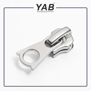 YAB Top Selling 5# Customized Size Plating Reversible Auto Lock Zipper Slider