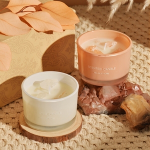 Bougie parfumée artisanale de luxe en cire de soja avec logo, vente en gros, décoration d'intérieur, parfum d'ambiance, bougies aromatiques - Product Image 4