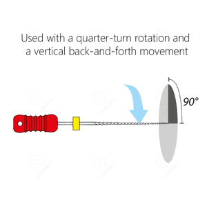 Stainless Steel Dental K <b>Files</b>, <b>Hand</b> Use Endodontic Root Canal K-<b>Files</b> for Clinic Root Canal Preparation Treatment - Product Image 3