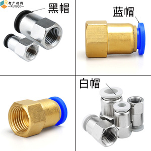 Ruilang Pneumatics <b>Quick</b> Coupler Internal Thread Straight Hose <b>Connector</b> 4-M5 6-01 10-03 Pneumatic Parts - Product Image 3