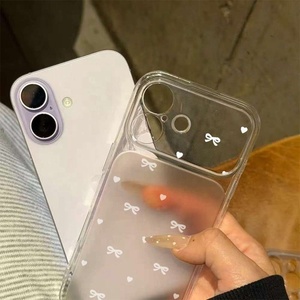<span class=keywords><strong>Funda</strong></span> para Teléfono 17 16 14 15 Pro Plus 18 13 12 11 Pro Max, Ultrafina Esmerilada con Lazo Blanco Instantáneo XR X XS Fundas - Product Image 3