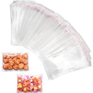 Bolsas de celofán de 3.5 x 5.5 pulgadas, transparentes, autosellables, de plástico OPP, para almacenamiento y empaque de galletas y dulces. - Product Image 1