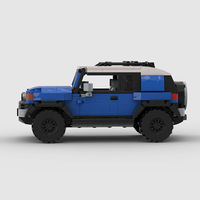 Compatible avec les briques de marque, petites pièces, voiture de course MOC, jouets de construction éducatifs à assembler soi-même pour enfants, en plastique