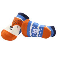 Chaussettes courtes antidérapantes pour bébé à motif d'animaux de dessin animé pour l'été