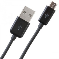 Câble de charge/données USB 2.0 Micro B mâle vers Micro A mâle avec gaine en PVC pour ordinateur, lecteur de codes-barres et écouteurs, logo OEM