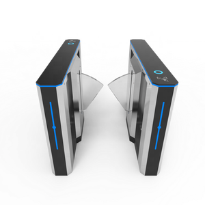 Tự động cho người đi bộ kiểm soát truy cập hệ thống eo cao 304 thép không gỉ Flap <span class=keywords><strong>Barrier</strong></span> <span class=keywords><strong>Gate</strong></span> với RFID thẻ đầu đọc dấu vân tay - Product Image 3