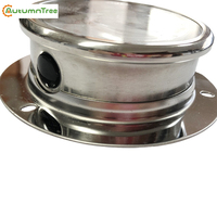 2.5" 63MM Oil Filled Pressure Gauge Bottom with Back Flange Manometer Vacuum Gauge MOD.115AR