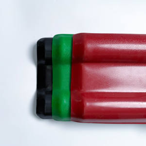 Tuiles de toit en <span class=keywords><strong>PVC</strong></span> imitation ardoise, résistantes à la chaleur, imperméables, ignifuges, design traditionnel pour villas, temples, hôtels - Apparence luxueuse - Product Image 1