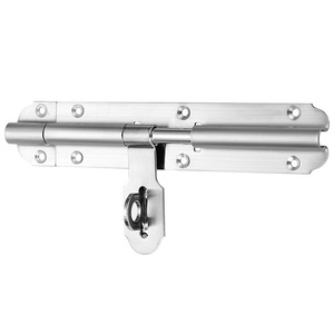 Loquet de porte en acier inoxydable robuste Qihong, surface renforcée, montage en surface, antivol, pour porte en bois - Product Image 5