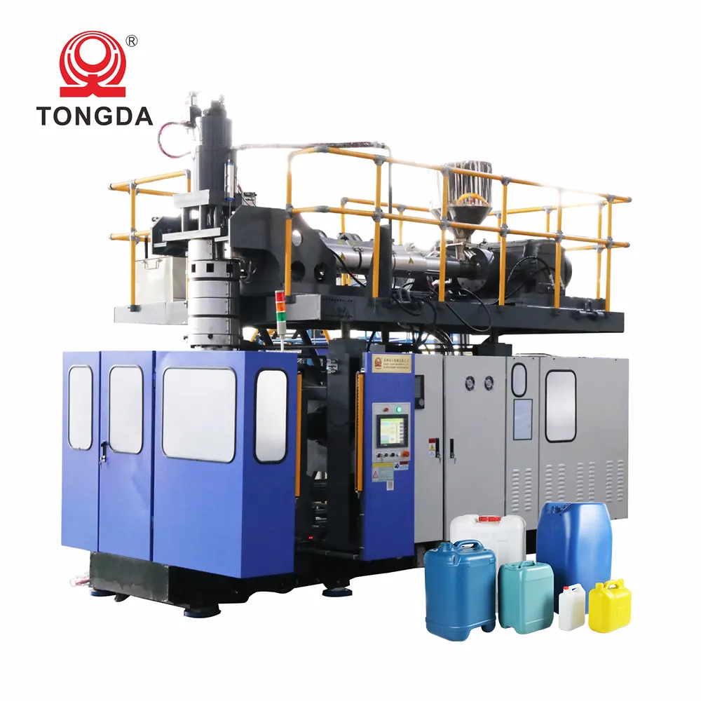 25 litrelik plastik HDPE kalıpta şişirme makinesi bidon kimyasal davul yapımı ekstrüzyon şişirme makineleri