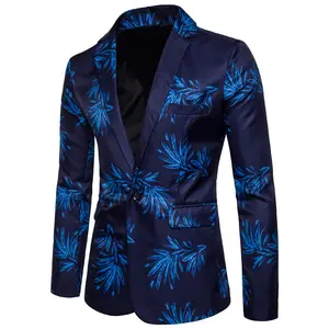 M-3XL Nieuwe Mannen Lange Mouwen Blazers Suits Print Blazers Dunne Jas Chinese Stijl Inkt Schilderen Vintage Suits Heren Casual suits