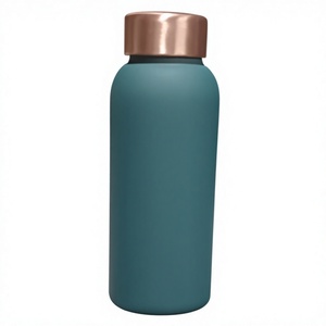 Friendly Indian Modern Design 100% Pure <b>Copper</b> Reusable Travel Water Bottle for <b>Kitchen</b> & Tabletop Use - Product Image 1