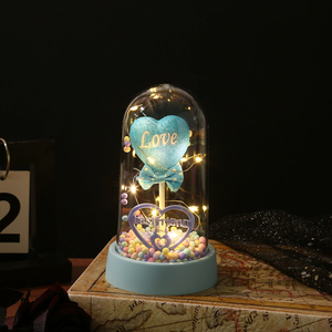 Décoration de table en acrylique LED en forme de cœur, figurine scintillante avec boîte cadeau, cadeau romantique pour la Saint-Valentin, la fête des mères, pour les couples et la famille - Product Image 3