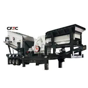 Popular equipment pf1214 wheel type mobile impact crusher machine supplier with vibrating screen