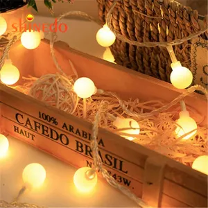 Decoration Cozy Waterproof Warm White EU Plug Mini Fairy LED Christmas Small Ball Bulb String Light