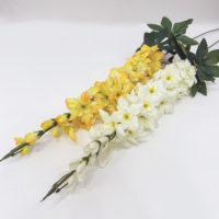 Delphinium Buatan Berkualitas Terbaik 86CM, Sentuhan Realistis, untuk Dekorasi, Bunga Grosir, Pernikahan, Pesta, Acara, Hari Valentine