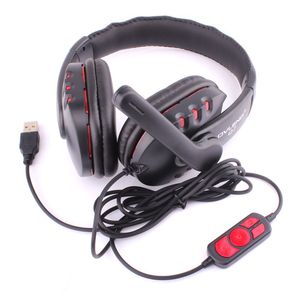 Auriculares Ovleng Q7 con micrófono, USB, cableados, para juegos, música y uso empresarial. - Product Image 1