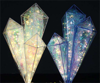 Accessoires créatifs : Colonnes de cristal, Ornements, Pendentifs, Poteaux de guidage en cristal style T, Éclairage LED pour Mariages, Événements et Concerts