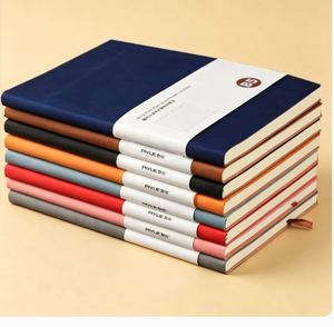 Promotion : Carnet de notes ligné personnalisé noir A5, couverture rigide en cuir PU, carnets pour étudiants - Product Image 1