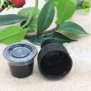 Wholesale High Quality 2500pcs Per Carton All Color Popular 4oz 74mm 120ml Safe PP Plastic Portion Jam Cups No Leakage With Lids