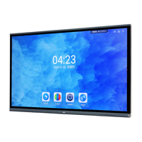 Papan Tulis Pintar LCD 4K Sentuh Inframerah 55-110 inci dengan Sistem Operasi Android & Windows dan Papan Tulis Interaktif 40 Titik