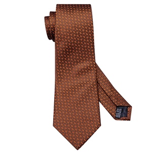 Wholesale Custom Design <strong>Brown</strong> Polka Dot Neckties Men 100% Silk <strong>Ties</strong> Manufacturers Cheap Mens Necktie Set - Product Image 2