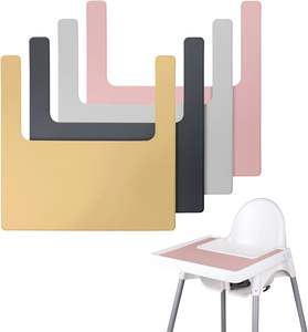 Manteles Individuales de Silicona para Silla Alta, Mantel Individual de Silicona para Mesa, Bandeja de Silicona para Silla Alta, Accesorio para Silla Alta - Product Image 1