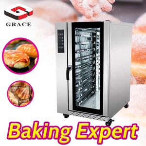 نعمة الهواء الساخن تداول فرن الفولاذ المقاوم للصدأ 10 صينية فرن تجفيف بالهواء الساخن الغاز مخبز الفرن الحراري - Product Image 2