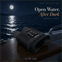 Jumelles de vision nocturne 4K pour la pêche de nuit, enregistrement vidéo 4K UHD, capteur CMOS Starlight, stock disponible