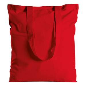 Bolsa de Compras Personalizable de Manga Larga, Bolsa de Lona Roja Cuadrada, Promocional, Informal, Marca Italiana Personalizada - Product Image 1