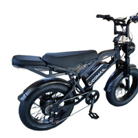 Vélo électrique à assistance électrique avec pneus larges de 20 pouces, cadre en fer, batterie centrale 15AH, freins à disque doubles, charge maximale 200 kg, adapté à la neige et à la plage