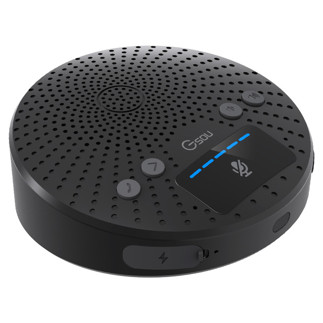 Gsou CF10 Desktop 360 Degree USB Speakerphone for Skype Zoom Teams Video Conference