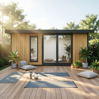 Maison d'été préfabriquée, jardin, cour arrière, salle de loisirs, espace de détente, design élégant, montage facile, faible entretien