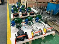 Vanne de régulation en acier inoxydable haute performance avec actionneur à piston, directement de l'usine