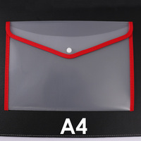 Foska nouvel article bordure diagonale transparente A4 documents stockage enveloppe dossier de fichiers pour l'école de bureau