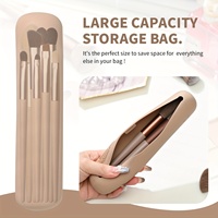 Offre Spéciale voyage silicone maquillage porte-pinceau magnétique Portable Silicone cosmétique visage brosses support pour maquillage outils organisateur
