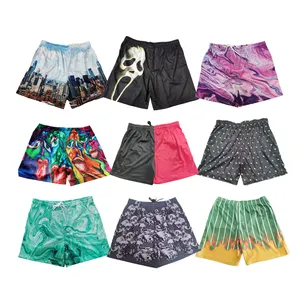 Roupas essenciais de golfe sem costura para homens, shorts curtos de fitness personalizados para corrida, design de jogger