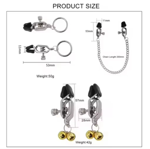 Funny Steel New Nipple Clamp Sex <b>Toys</b> <b>for</b> <b>Men</b> Fetish Tore with Bell Breast Clip Bondage Gear - Product Image 4