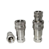 NAIWO Haute Qualité ISO 7241-A Connecteur Rapide Acier Inoxydable 3/8 ''Raccord Rapide Hydraulique Usine Directe Joints Rapides